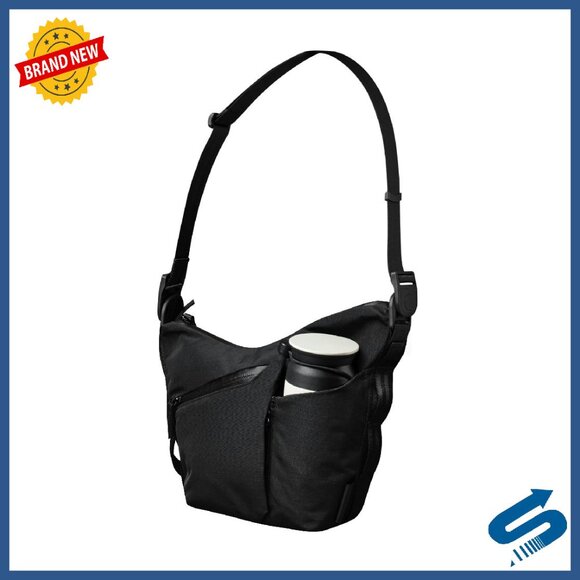 Water Resistant Crossbody Satchel Mini 2L Expandable Bottle Pocket